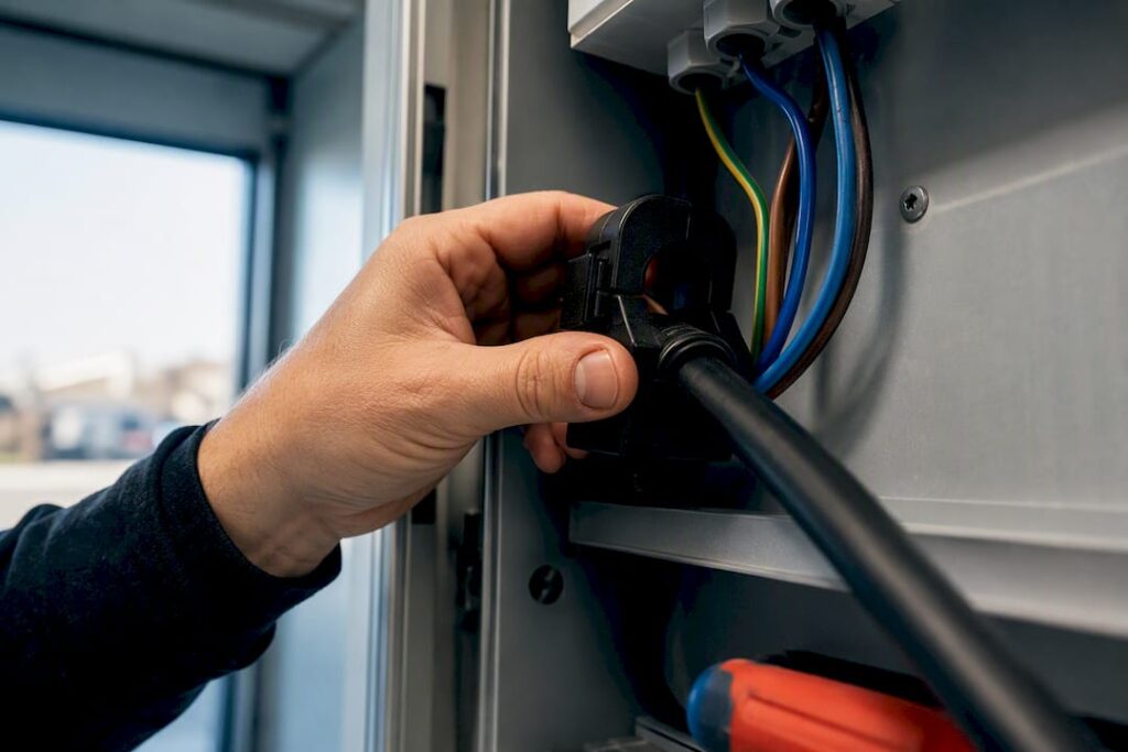 Avoid Weeks of DNO Delay: UK Electricians Fit CT Clamps to EV Chargers